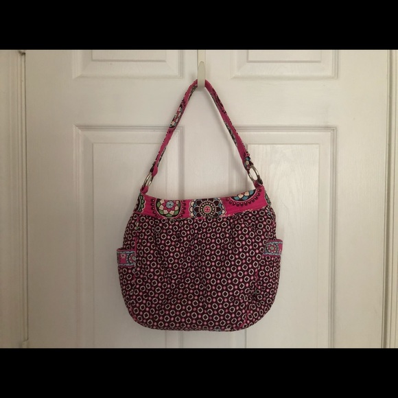 🎉SALE!!🎉 Vera Bradley Pink and Brown Satchel Handbag - Picture 3 of 10